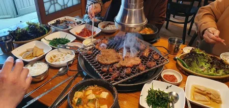들꽃한상